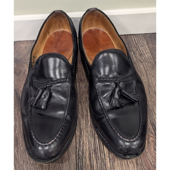 Allen Edmonds Brookwood Tassel Black Loafers Size 13 - Picture 2 of 11